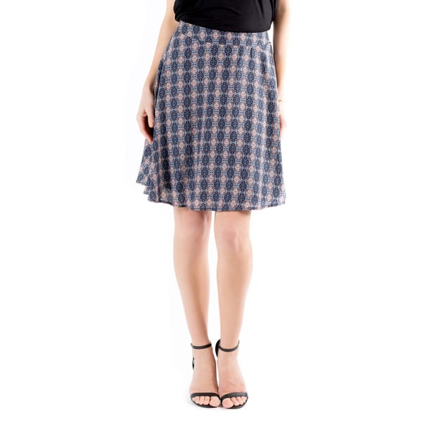 DownEast Basics Women's Tea Garden Skirt - Overstock - 11441897