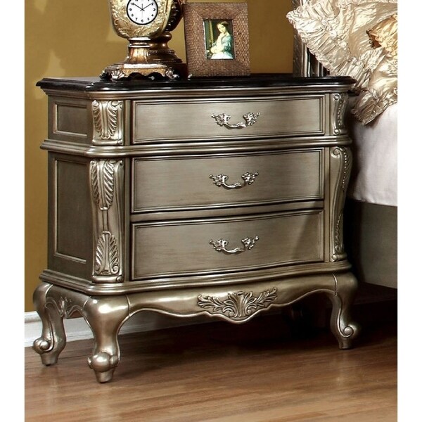 Shop Furniture of America Kele Traditional Gold Solid Wood 