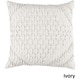 preview thumbnail 5 of 3, Decorative Gate 20-inch Poly or Feather Down Filled Throw Pillow Down - Ivory