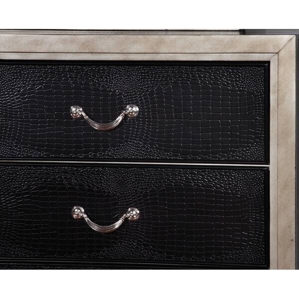 Shop Furniture Of America Rord Contemporary Black Faux Leather