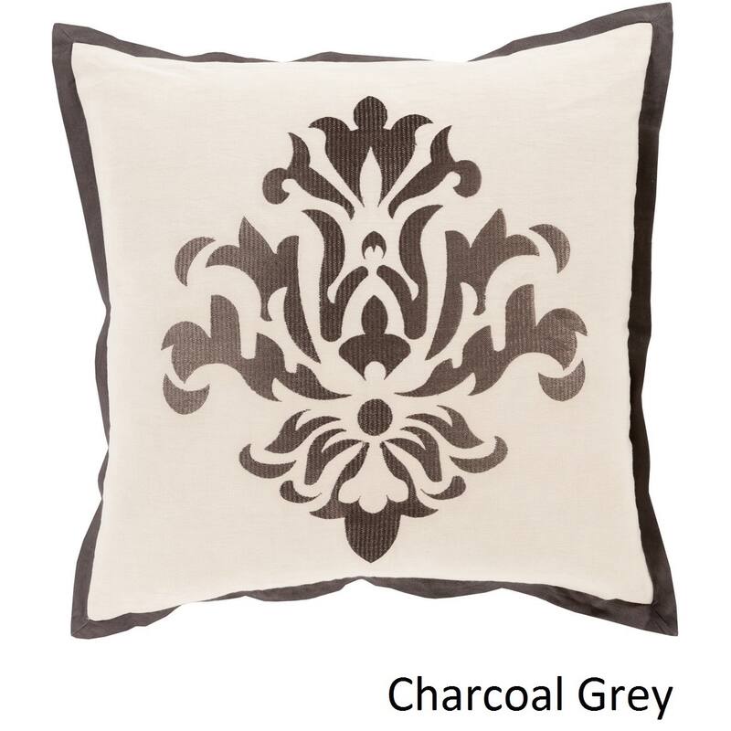Decorative East 20-inch Poly or Feather Down Filled Throw Pillow - Down - Charcoal Grey