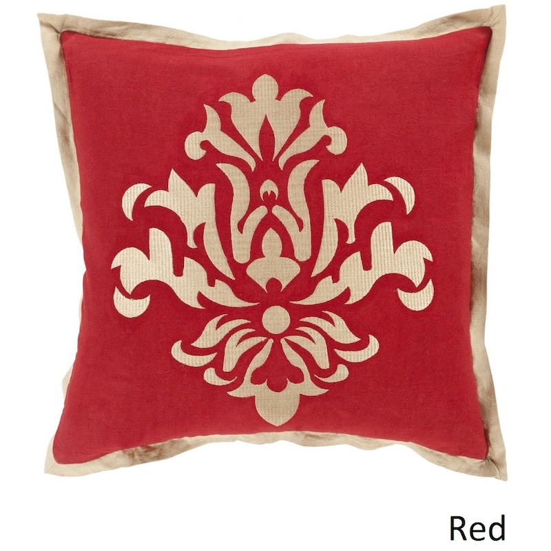 Decorative East 20-inch Poly or Feather Down Filled Throw Pillow - Down - Red