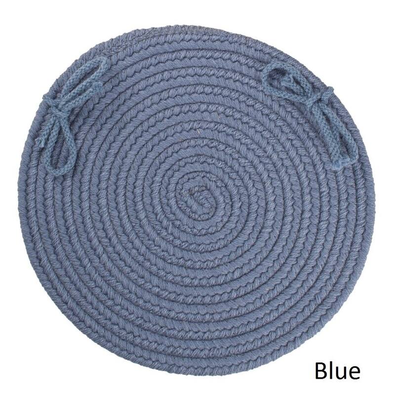 Rhody Rug Woolux Wool Reversible Chair Pads (Set of 4)