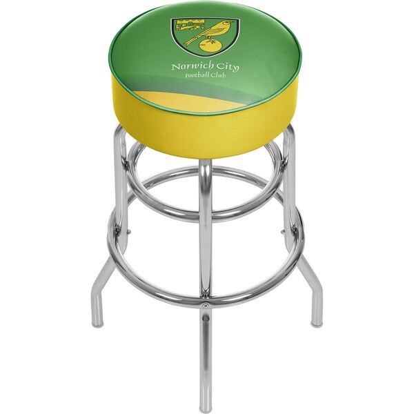 Shop Premier League Norwich City Chrome Bar Stool with Swivel Free
