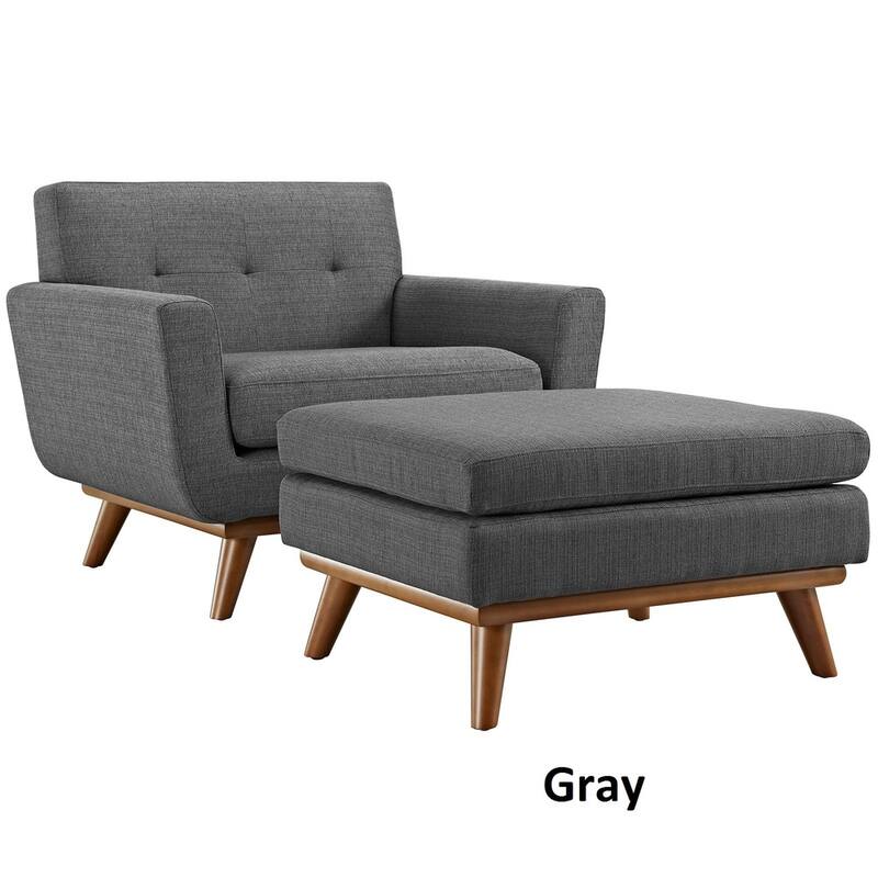Engage Mid Century Chair Ottoman Set