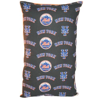 Lillowz MLB New York Mets Reversible 9 x 16-inch Rectangular Throw Pillow