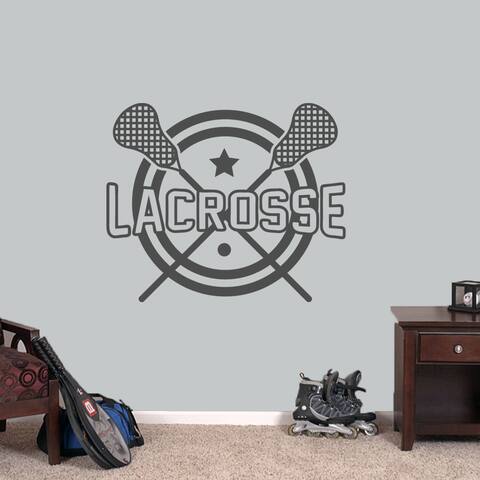 Lacrosse Sports Wall Decal - 36" wide x 30" tall
