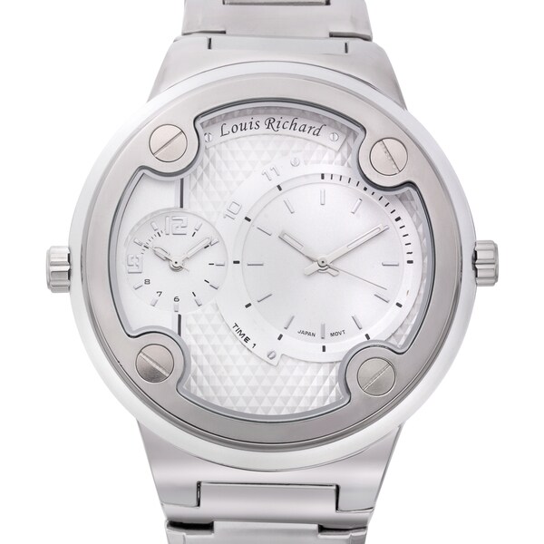 Louis Richard Mens Kelburn Multi layered Diamond Patterned Dial Watch