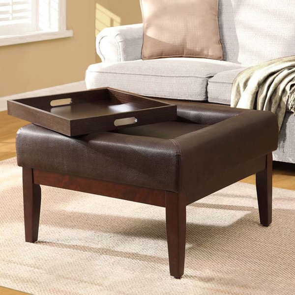 cocktail ottoman tray