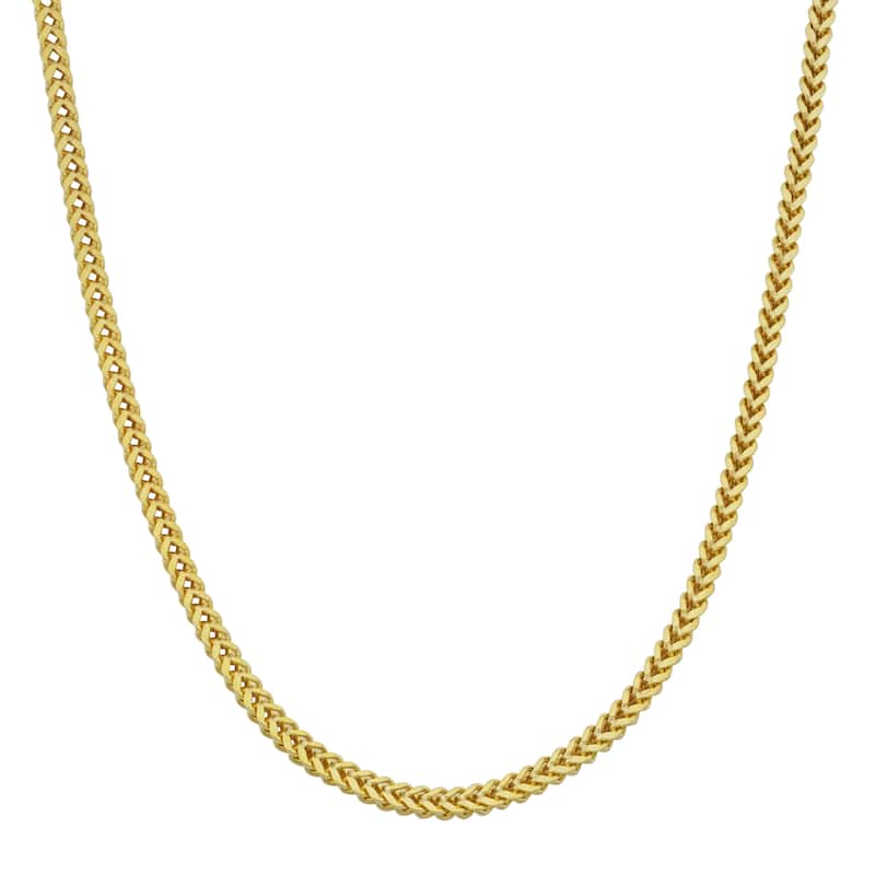 Fremada 10k Yellow Gold 1.9-mm High Polish Franco Link Chain Necklace (18 - 30 inches)