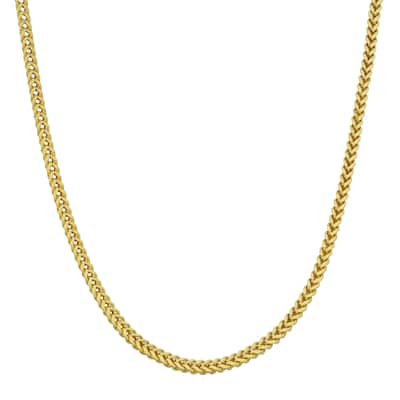 Fremada 10k Yellow Gold 1.9-mm High Polish Franco Link Chain Necklace (18 - 30 inches)