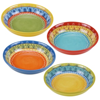 Certified International Valencia 9.25-inch Soup/Pasta Bowls (Set of 4 ...