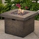 Dakota Outdoor Square Fire Pit  by Christopher Knight Home - Thumbnail 8