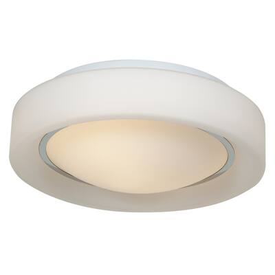 Access Lighting Splash 2-light 13 inch Chrome Flush Mount