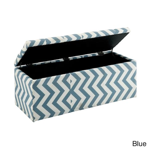 Furniture of America Gede Contemporary Fabric Life-top Storage Bench