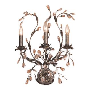 Elk Home Circeo Deep Rust 17 Inch Wide 3 Light Sconce