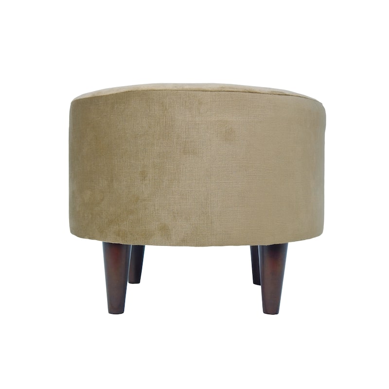 MJL Furniture Sophia ENNIS Round Upholstered Ottoman