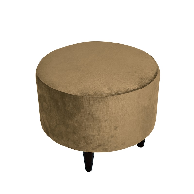 MJL Furniture Sophia ENNIS Round Upholstered Ottoman