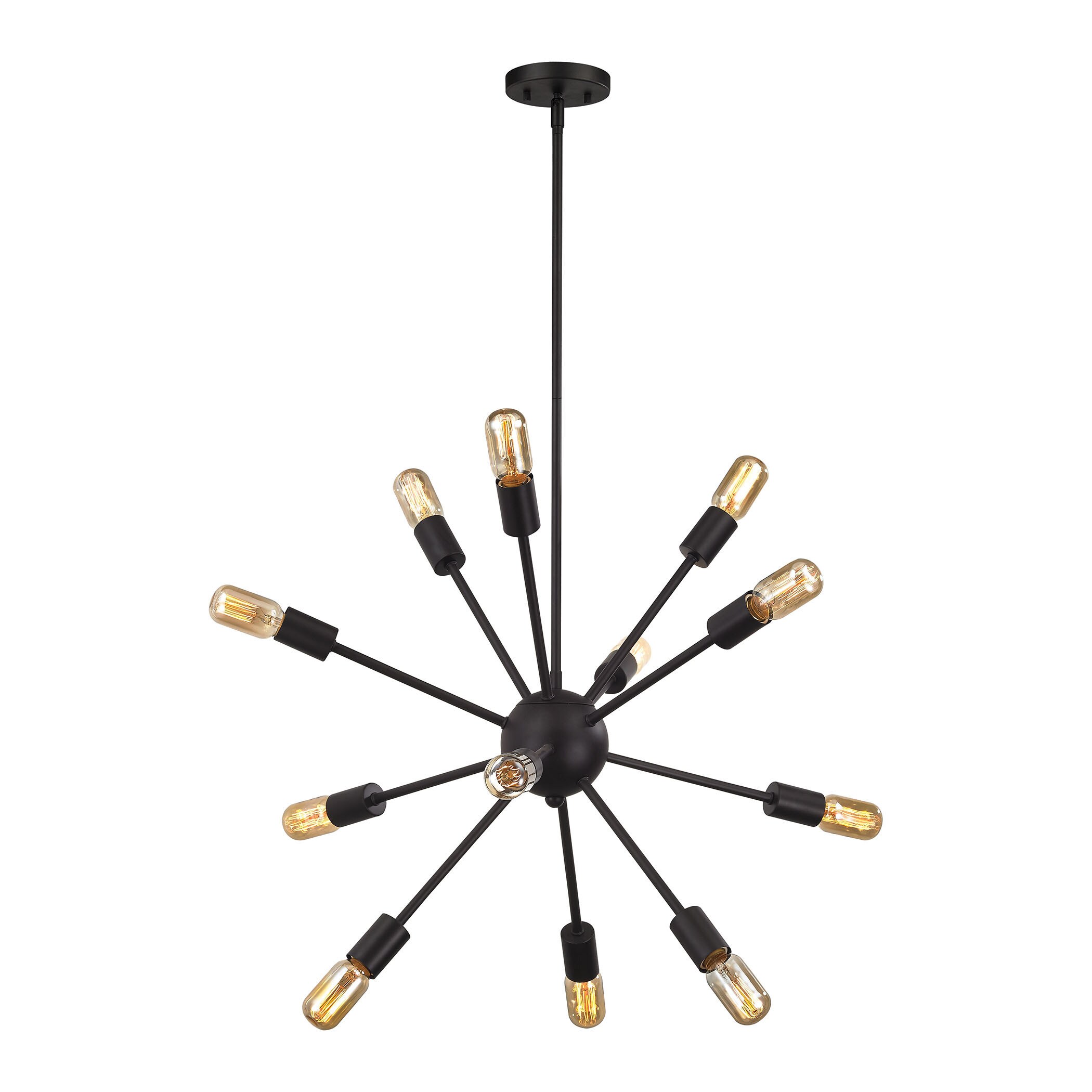 Elk Delphine 12-light Chandelier in Oil Rubbed Bronze (Oil Rubbed Bronze) - Chandeliers For Bedrooms by Overstock.com