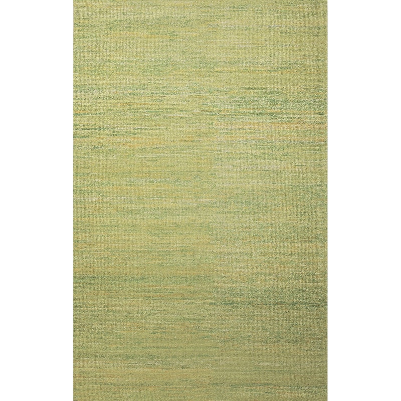 Hand-woven Menlo Park Sage Green Saree Silk Rug (5' x 8') - 5' x 8'