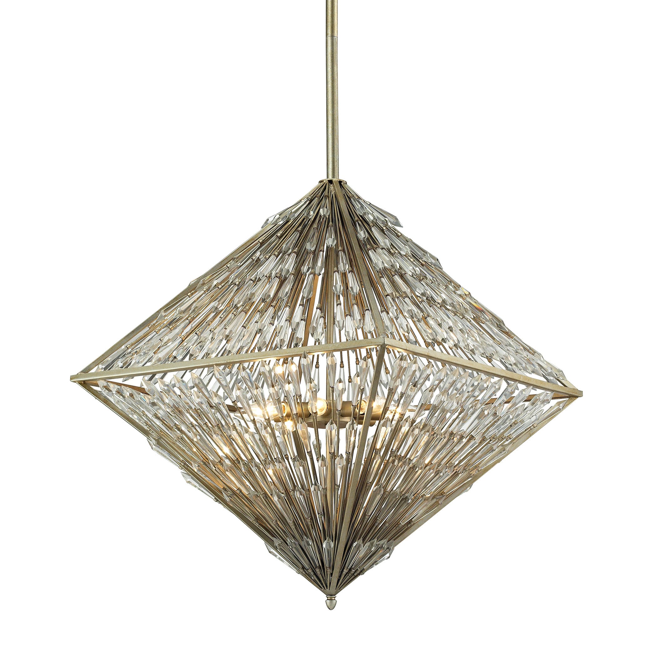 Elk Viva Natura 8-light Chandelier in Aged Silver (Aged Silver) - Chandeliers For Bedrooms by Overstock.com