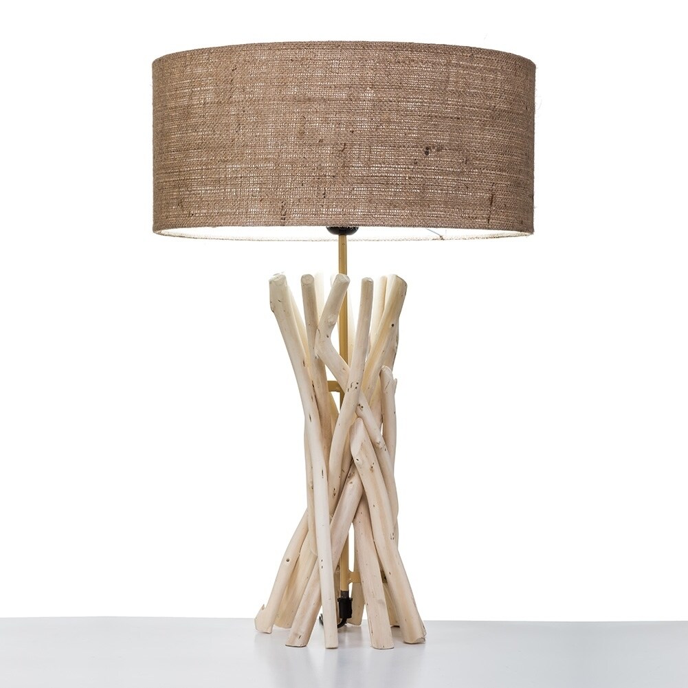 driftwood bedside lamps