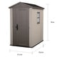 preview thumbnail 11 of 11, Keter Factor Large 4 x 6 ft. Outdoor Backyard Garden Storage Shed With Windows and Floor