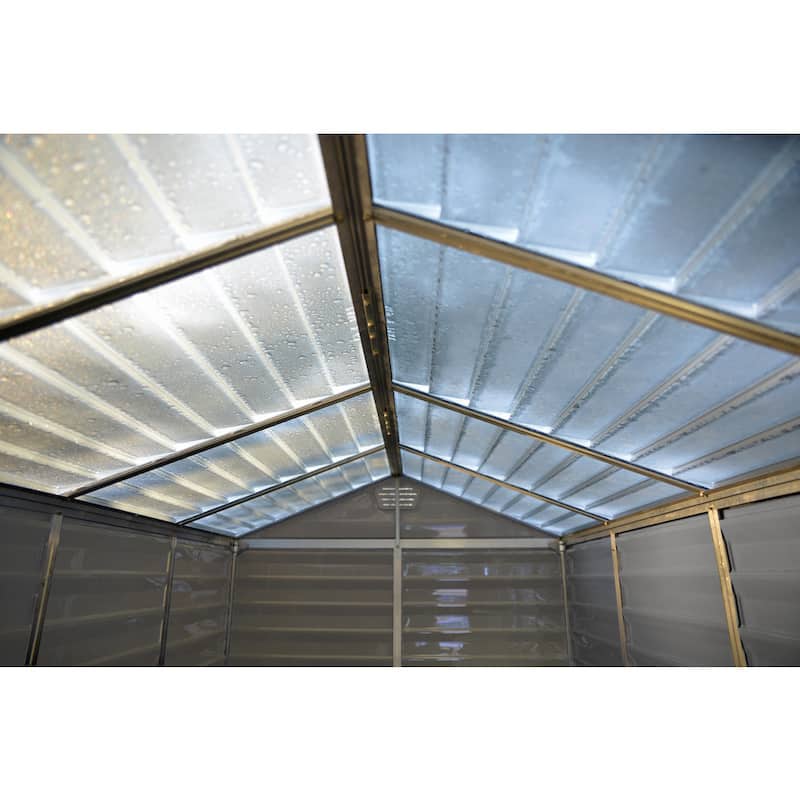 SkyLight 6 ft. x 8 ft. Tan Garden Outdoor Storage Shed - 6 ft x 8 ft