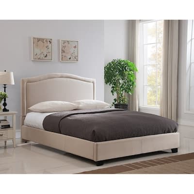 Annapolis, Full and Queen Size, Taupe Upholstered Headboard