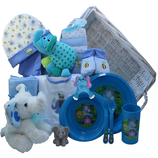 elephant baby gift basket