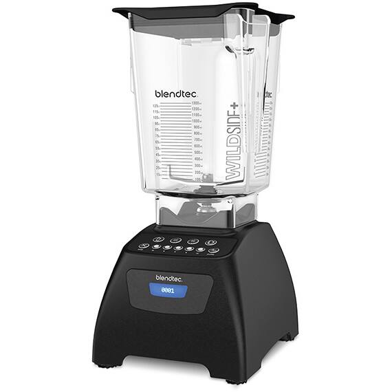 Blendtec Classic 575 Certified Refurbished Black Blender with WildSide+ Jar