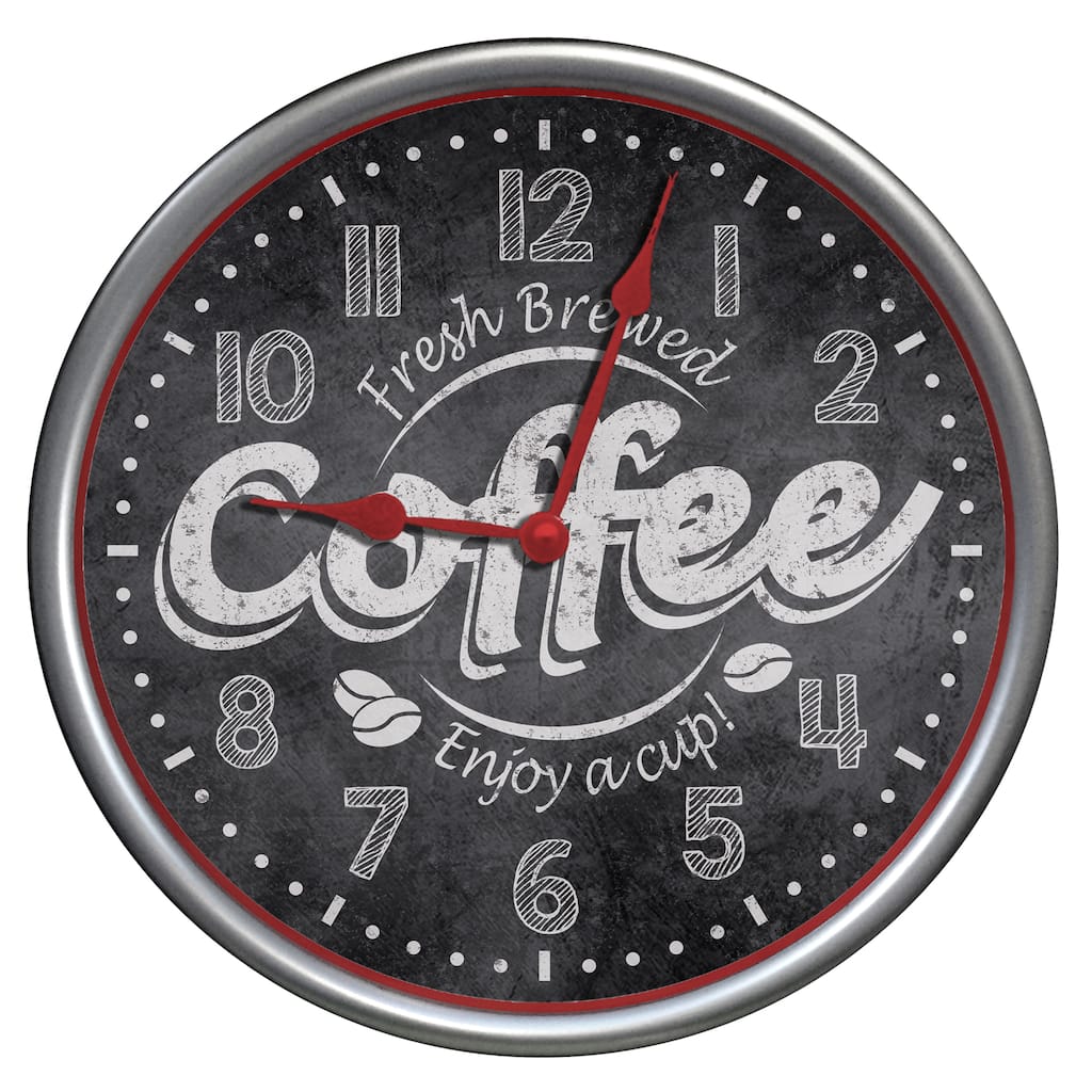 Westclox 12" Fresh Brew Coffee Wall Clock
