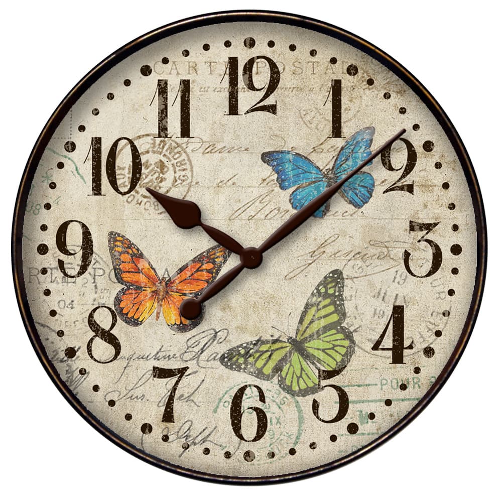 Westclox 12" Butterfly Dial Wall Clock