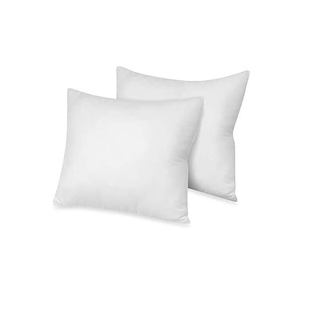 Cheer Collection White 26 x 26 Euro Square Pillow (Set of 2)