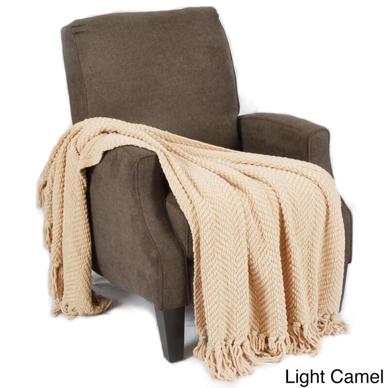 Knitted Tweed Couch Throw