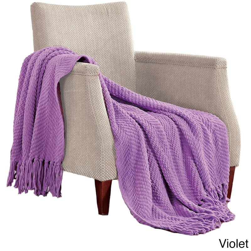 Knitted Tweed Couch Throw