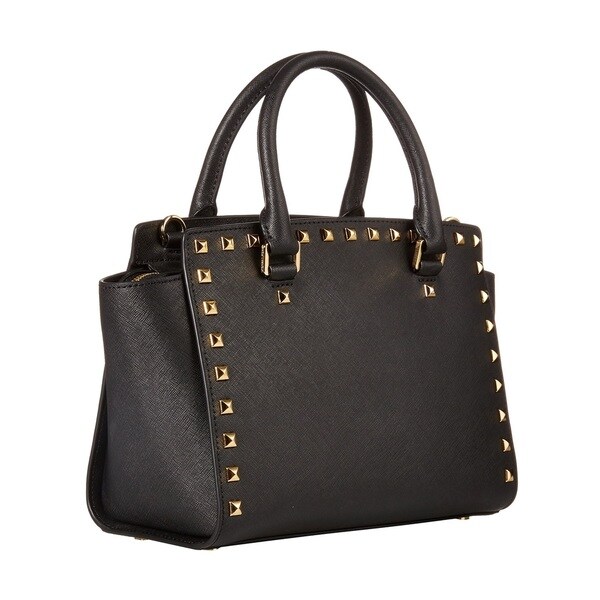 michael kors black saffiano satchel