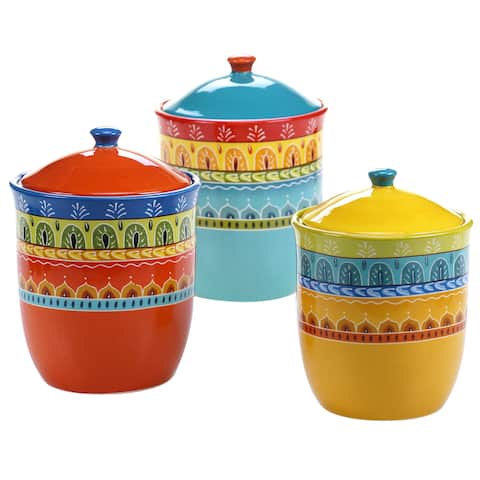 Certified International Valencia 3-piece Canister Set