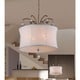 preview thumbnail 1 of 0, Felicity 5-light White Fabric 18-inch Bronze Swag Lamp