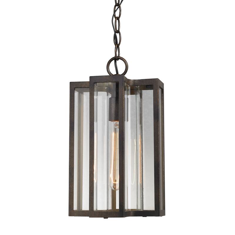 Elk Home Bianca Hazelnut Bronze With Clear Glass 1 Light Hanging