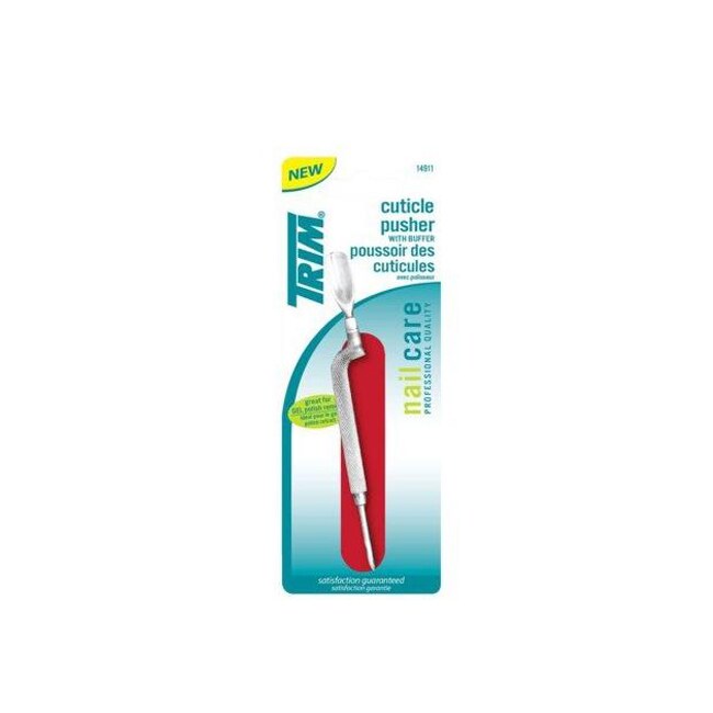 Trim Cuticle Pusher with Buffer