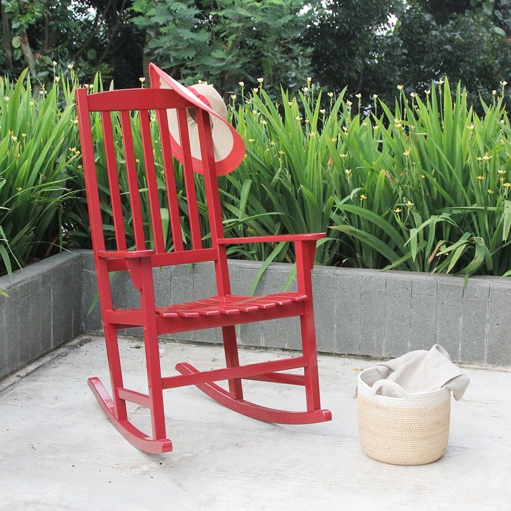 Cambridge Casual Alston Porch Rocking Chair - Red