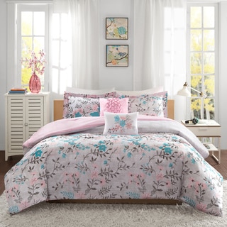 Intelligent Design Lucy Pink/ Teal 5-piece Comforter Set - Bed Bath ...