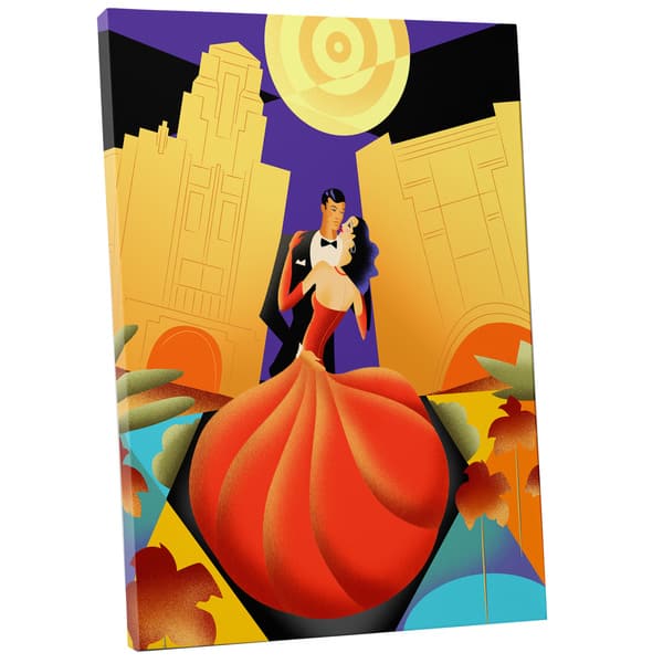 Sergio Baradat 'Ballroom Dancing' Gallery Wrapped Canvas Wall Art - Bed ...