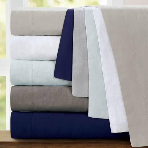 Echelon Home Washed Belgian Linen Pillowcases (Set of 2)