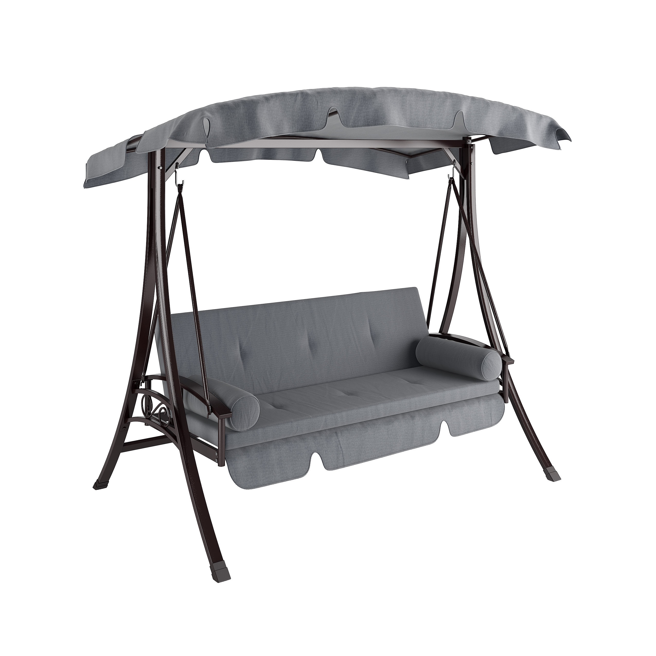 grey patio swing