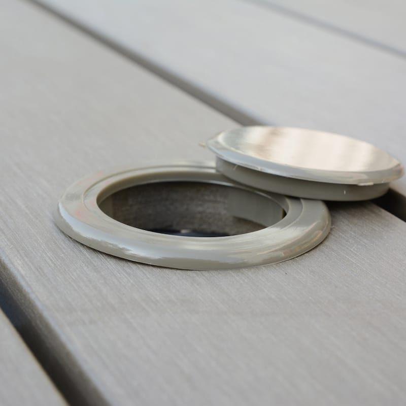 Tumaco Sun-bleached Grey Outdoor Dining Table by Havenside Home