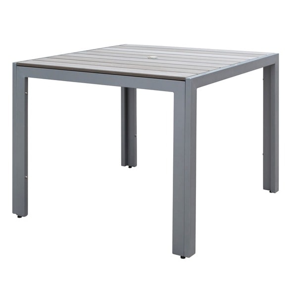 Outdoor Rectangle Dining Table – Sun Bleached Gray – CorLiving For Sale