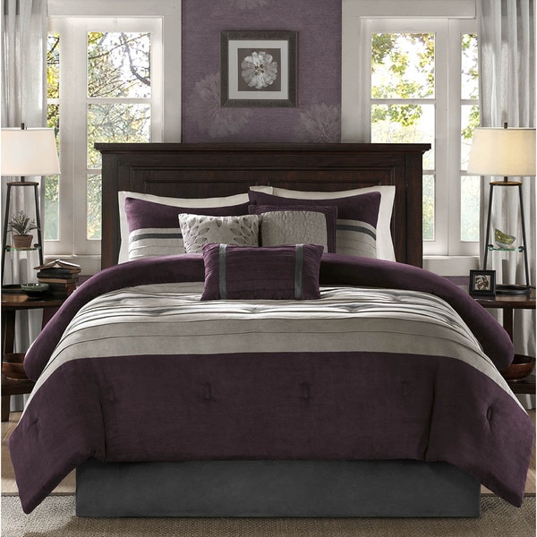 Madison Park Kennedy Purple Comforter Set