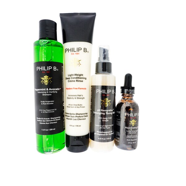 Shop Philip B Four Step Hair Scalp Treatment Set Includes
